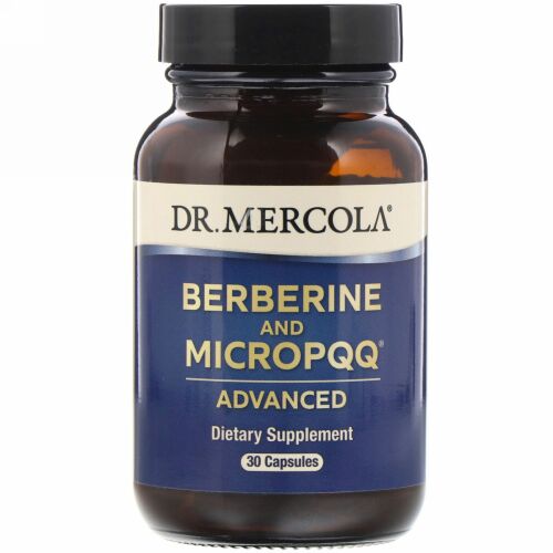 Dr. Mercola, Berberine and MicroPQQ Advanced（ベルベリントマイクロPQQアドバンスド）、30カプセル