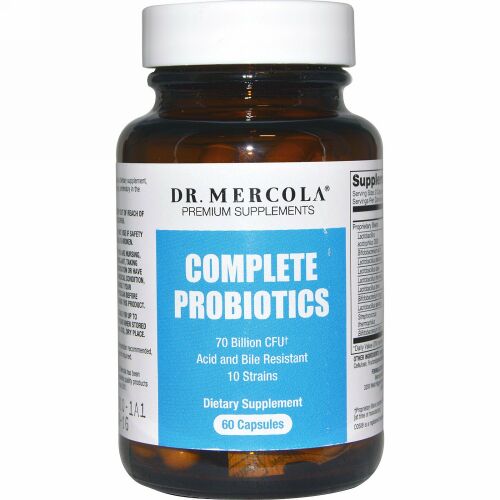 Dr. Mercola, 完全なプロバイオティクス, 60カプセル (Discontinued Item)