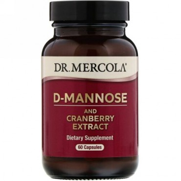 Dr. Mercola, D-マンノース＆クランベリーエキス、カプセル60粒