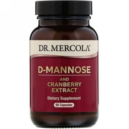 Dr. Mercola, D-マンノース＆クランベリーエキス、カプセル60粒