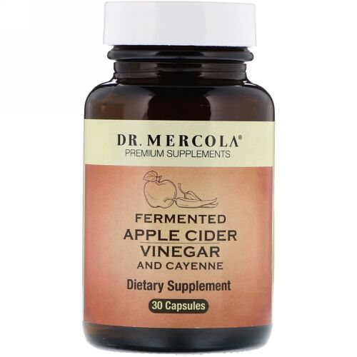 Dr. Mercola, シナモン配合発酵アップルサイダービネガー、30カプセル (Discontinued Item)
