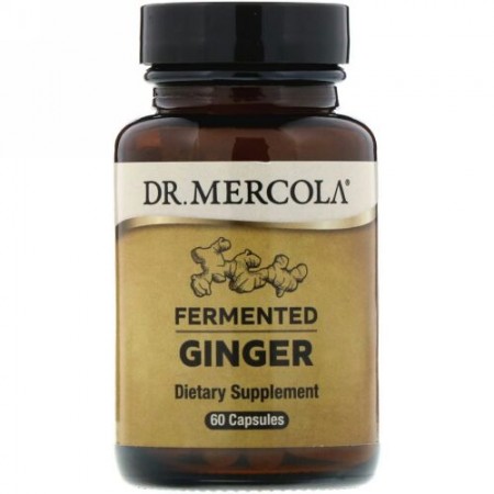 Dr. Mercola, 発酵ジンジャー, 60錠