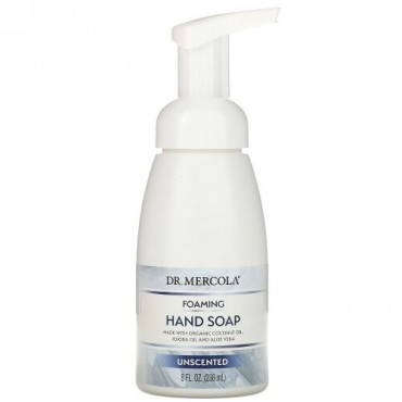 Dr. Mercola, 泡立ちハンドソープ、無香料、7 液体オンス（207 ml）