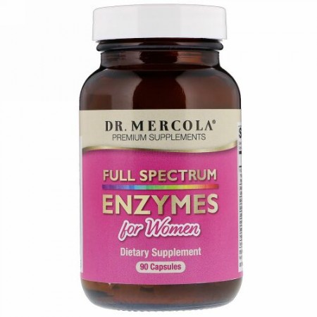 Dr. Mercola, Full Spectrum Enzymes for Women, 90 Capsules