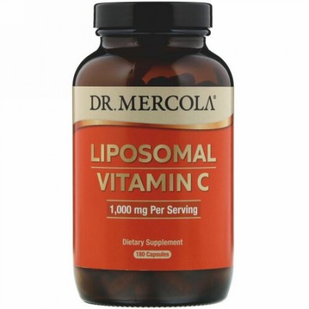 Dr. Mercola, リポソームビタミンC、1,000 mg、カプセル180粒