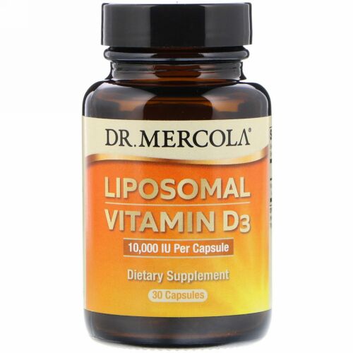 Dr. Mercola, リポソマル・ビタミンD、10,000 IU、 30カプセル
