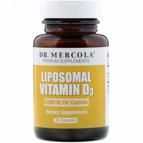 Dr. Mercola, リポソマル ビタミン D、 5、000 IU、 30カプセル