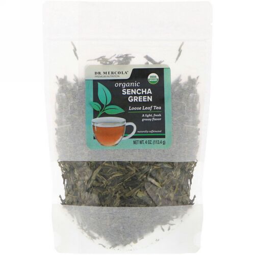 Dr. Mercola, Organic Sencha Green, Loose Leaf Tea , 4 oz (113.4 g) (Discontinued Item)