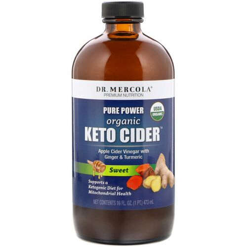 Dr. Mercola, Pure Power, Organic Keto Cider Vinegar, Sweet, 16 oz (473 ml)