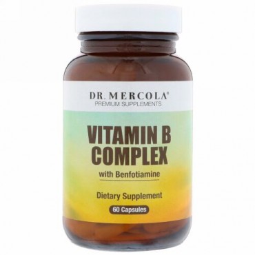 Dr. Mercola, ベンフォチアミン配合ビタミンB 複合体、60カプセル