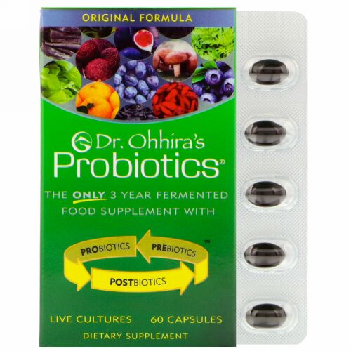 Dr. Ohhira's, Probiotics、オリジナルフォーミュラ、カプセル 60粒