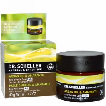 Dr. Scheller, 抗しわ対策, 夜, アルガンオイル&アマランス, 1.7オンス (49 g) (Discontinued Item)