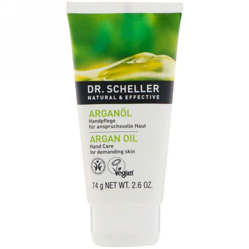 Dr. Scheller, ハンドケア、アルガンオイル、ディマンディングスキン、2.6オンス（74 g） (Discontinued Item)