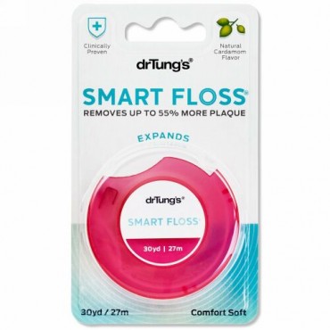 Dr. Tung's, Smart Floss（スマートフロス）、天然カルダモン風味、27m（30ヤード）