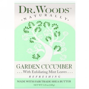 Dr. Woods, Bar Soap, Garden Cucumber, 5.25 oz (149 g)