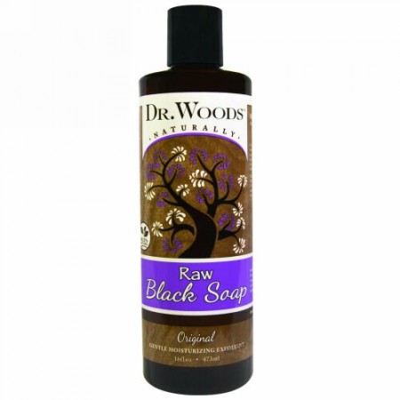 Dr. Woods, ピュア・ブラックソープ、16 fl oz (473 ml) (Discontinued Item)