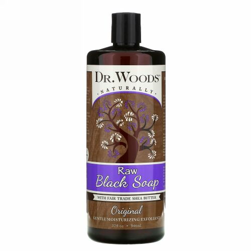 Dr. Woods, ローブラックソープ、フェアトレード、オリジナル 32 fl oz (946 ml)