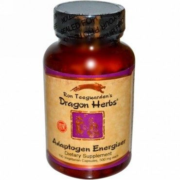 Dragon Herbs, Adaptogen Energizer, 500 mg, 100 Vegetarian Capsules (Discontinued Item)