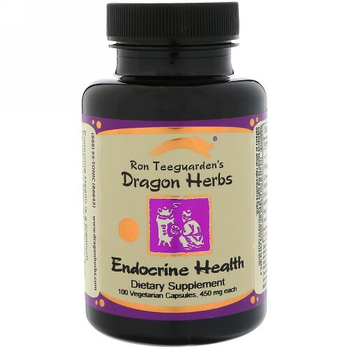 Dragon Herbs, 内分泌ヘルス、450mg、ベジタリアンカプセル100個