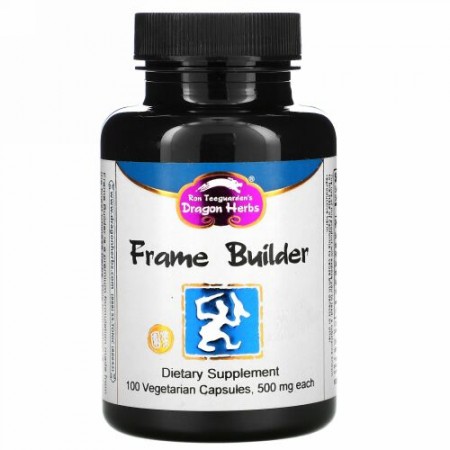 Dragon Herbs, フレームビルダー, 500 mg, 100 ベジタリアンカプセル