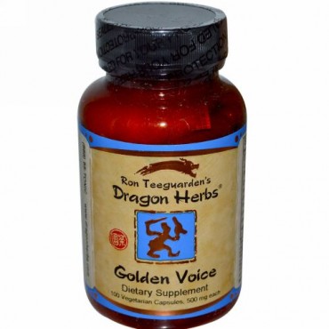 Dragon Herbs, ゴールデン・ボイス, 500 mg,  植物性カプセル100粒 (Discontinued Item)