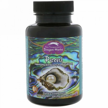 Dragon Herbs, パール、500mg、カプセル100粒