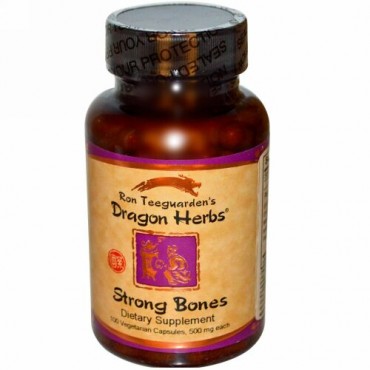 Dragon Herbs, Strong Bones, 500 mg, 100  Vegetarian Capsules (Discontinued Item)