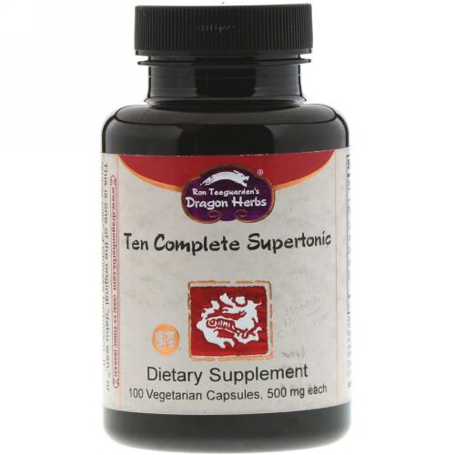 Dragon Herbs, Ten Complete Supertonic, 500 mg, 100 Vegetarian Capsules (Discontinued Item)
