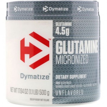 Dymatize Nutrition, グルタミン・マイクロナイズド、17.6オンス（500g） (Discontinued Item)