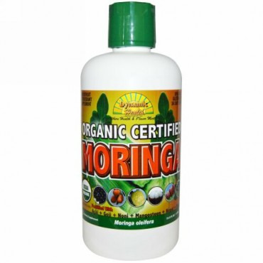 Dynamic Health  Laboratories, Organic Certified Moringa Juice, 33.8 FL OZ (Discontinued Item)