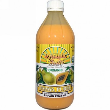 Dynamic Health  Laboratories, Organic, Papaya Puree, 16 fl oz (473 ml) (Discontinued Item)
