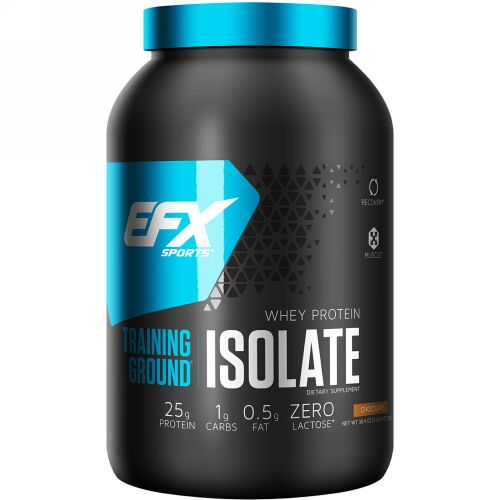 EFX Sports, トレーニンググラウンド、ホエイタンパク質アイソレート、チョコレート、38.4オンス (1089 g) (Discontinued Item)
