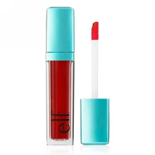 E.L.F., アクアビューティー、光沢ジェル口紅、レッドオレンジウォッシュ、0.20液量オンス (6 ml) (Discontinued Item)