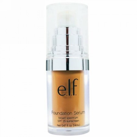 E.L.F., Beautifully Bare Foundation Serum, SPF 25, Medium/Dark, 0.47 fl oz (14 ml) (Discontinued Item)