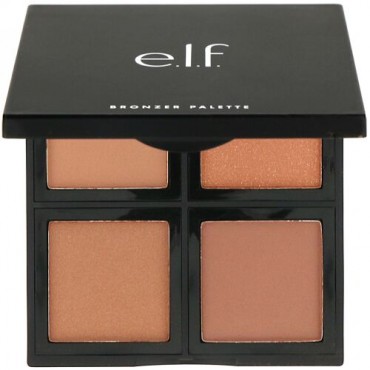 E.L.F., ブロンザーパレット、ディープブロンザー、0.42オンス (12 g) (Discontinued Item)