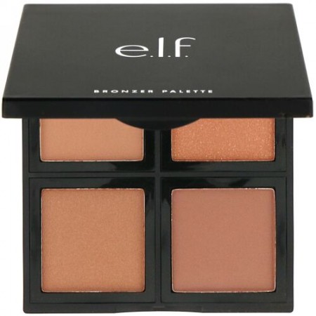 E.L.F., ブロンザーパレット、ディープブロンザー、0.42オンス (12 g) (Discontinued Item)