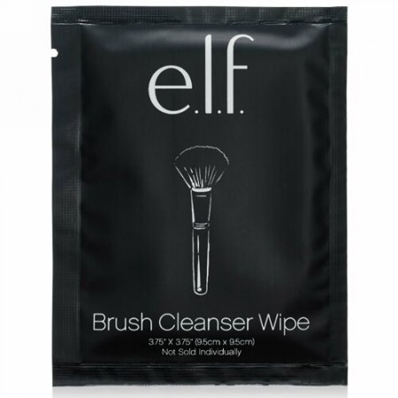 E.L.F., ブラシクレンザーワイプ, 10枚入り (Discontinued Item)
