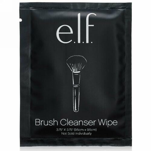 E.L.F., ブラシクレンザーワイプ, 10枚入り (Discontinued Item)