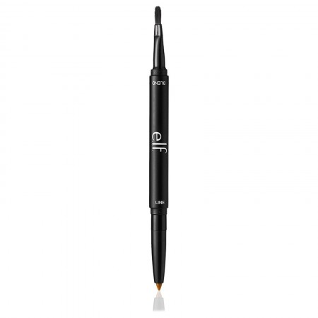 E.L.F., リップライナー & ブレンディングブラシ、ダークブラウン、0.01オンス (0.25 g) (Discontinued Item)