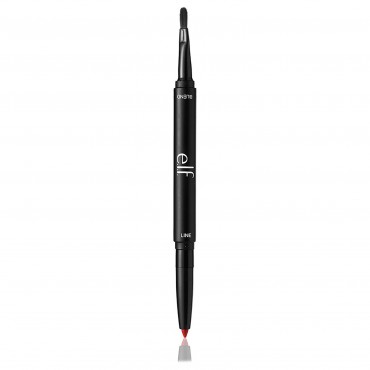 E.L.F., リップライナー & ブレンディングブラシ、ダークレッド、0.01オンス (0.25 g) (Discontinued Item)