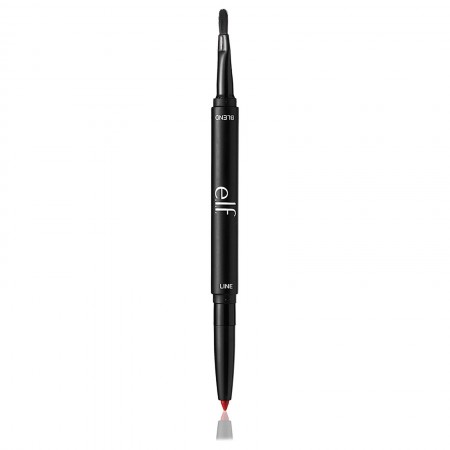 E.L.F., リップライナー & ブレンディングブラシ、ダークレッド、0.01オンス (0.25 g) (Discontinued Item)