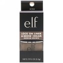 E.L.F., ロックオン、ライナーとブロウクリーム、ミディアムブラウン、0.19オンス (5.5 g)