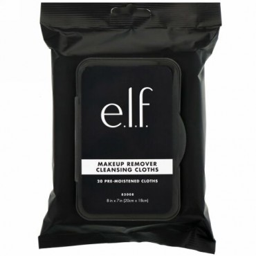 E.L.F., メイク落とし洗浄シート, ウェットシート 20枚