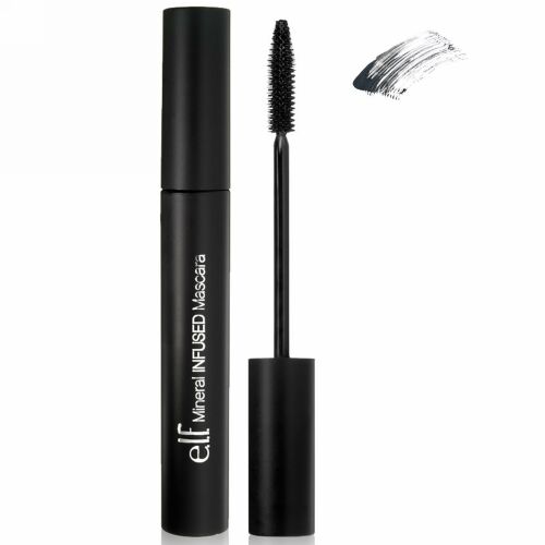 E.L.F., ミネラルが注入されたマスカラ、ブラック、0.28 oz (8 g) (Discontinued Item)