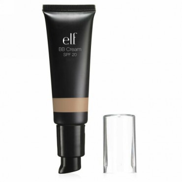 E.L.F., スタジオ、BBクリーム、ブロードスペクトラム SPF 20日サンスクリーン、ベージュ、.96 液体 オンス（28.5 ml） (Discontinued Item)