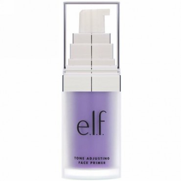 E.L.F., トーンアジャスティングフェイスプライマー（化粧下地） ブライトニングラベンダー 0.47 fl oz (14 ml)