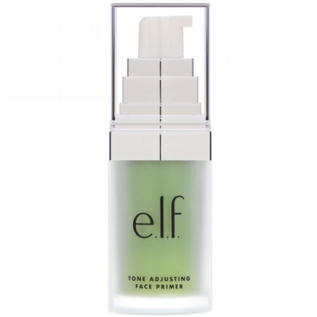 E.L.F., 色調を整えるフェイスプライマー（顔下塗り）, 中和する緑色, 0.48オンス（13.7 g）