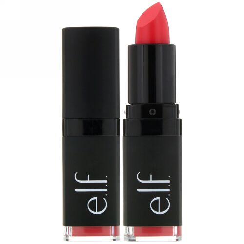 E.L.F., Velvet Matte, Lipstick, Flirty Flamingo, 0.14 oz (41 g) (Discontinued Item)