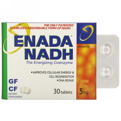 ENADA, NADH 5x、5mg、30粒