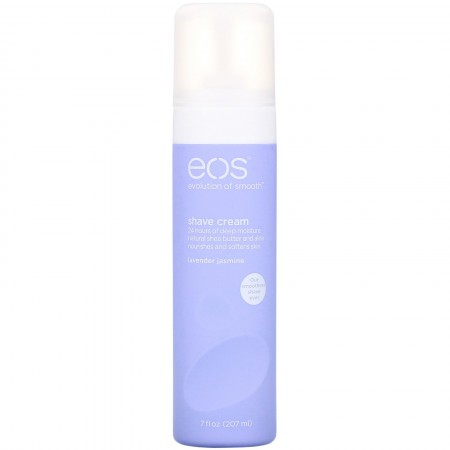 EOS, シェイビングクリーム、ラベンダー・ジャスミン、207ml